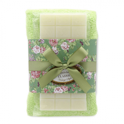 Sheep milk soap 100g with towel, Vintage style
