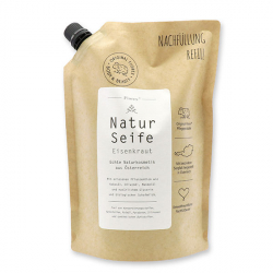 Real liquid natural soap in a refill-bag