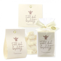 Schutzengel mit Spruch "Fühl dich beschützt - Schutzengel"