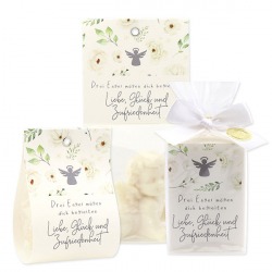 Schutzengel mit Spruch "Drei Engel mögen dich begleiten..."