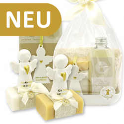 Schutzengel mit Herz - gold