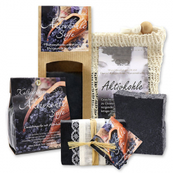 Activated carbon soap