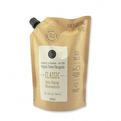 Liquid vegetable oil soap with sheepmilk 1l in a refill-bag  "Love for tradition", Olive oil 