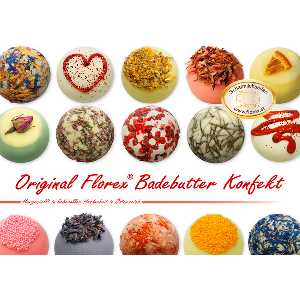 Badebutter Konfekt-Katalog 