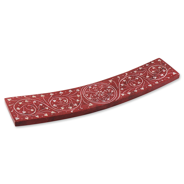 Incense stick holder red 26x5cm 