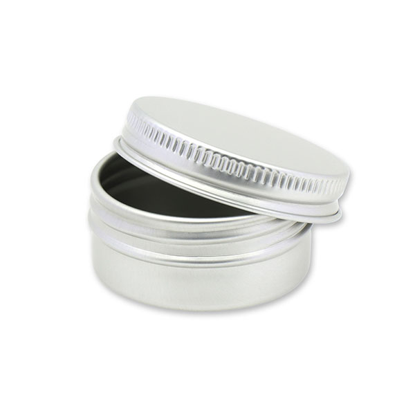 Soap box out of aluminium with sealing insert, 15ml 