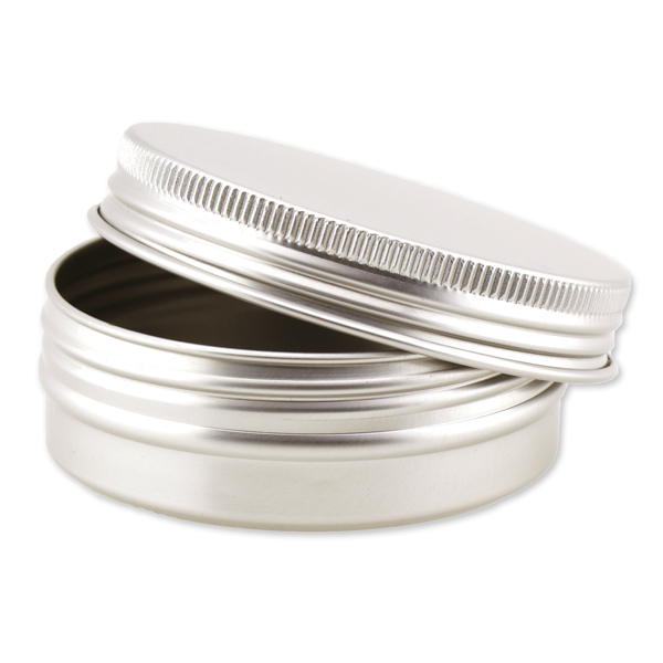 Soap box out of aluminium with sealing insert, 75ml 