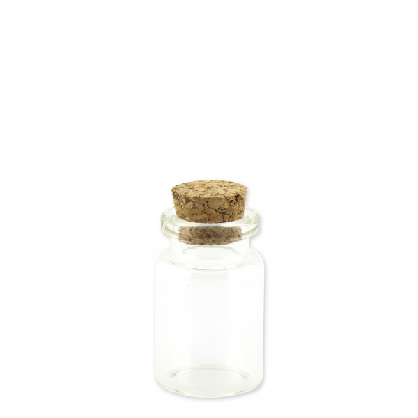 Glass with cork 7ml 