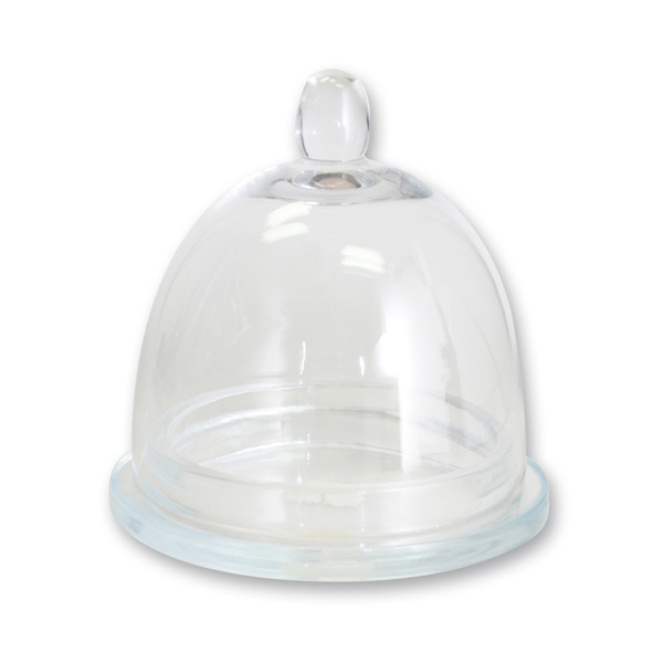 glass bell jar, Ø12cm 