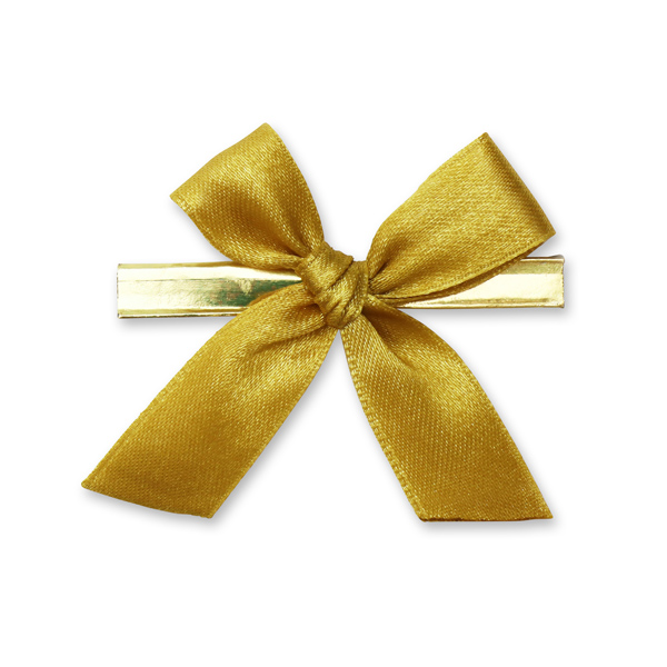 Satined bow 16mm, gold 