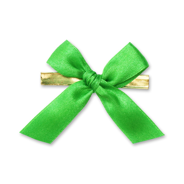 Satined bow 16mm, green 