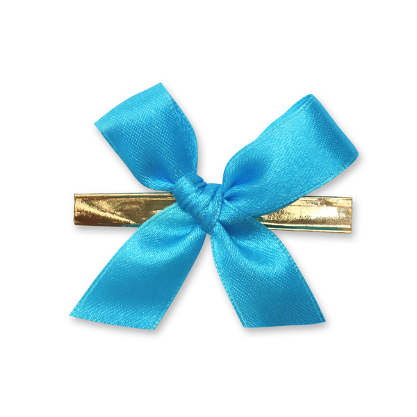 Satined bow 16mm, turquoise 