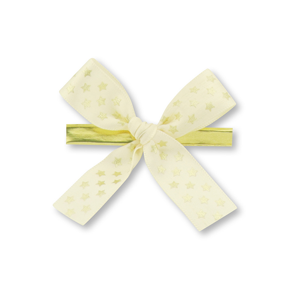 Satined bow 16mm, beige 