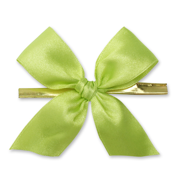 Satined bow 25mm, light green 