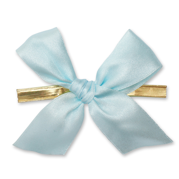 Satined bow 25mm, light blue 