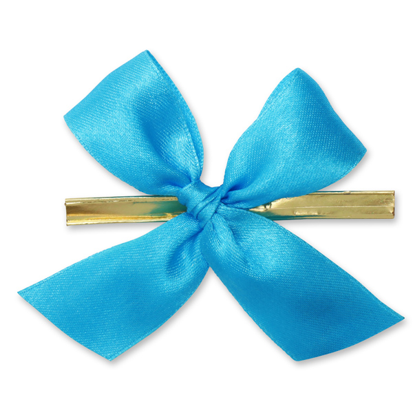 Satined bow 25mm, turquoise 