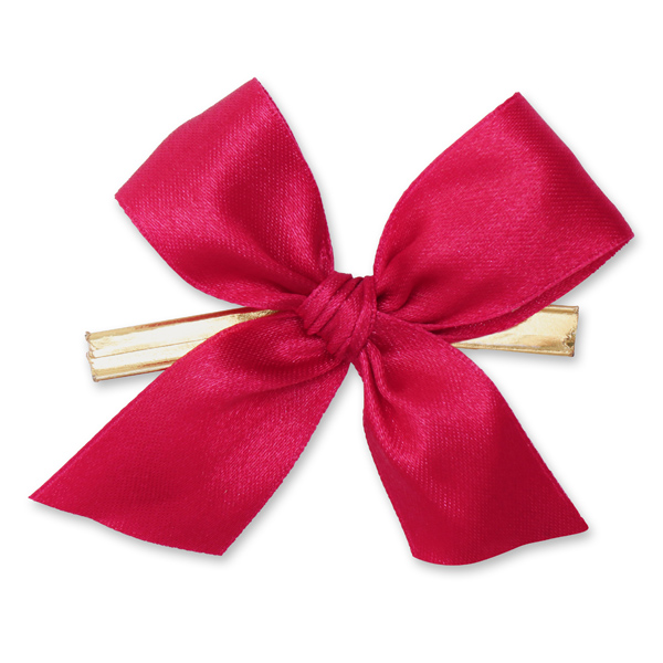 Satined bow 25mm, cherry red 