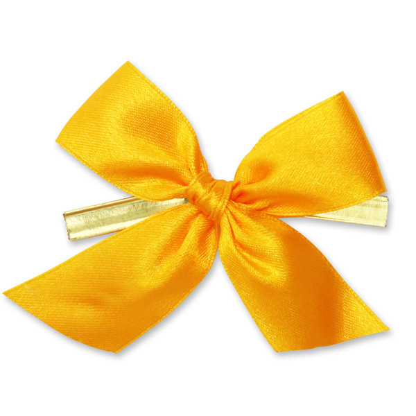 Satined bow 25mm, light orange 