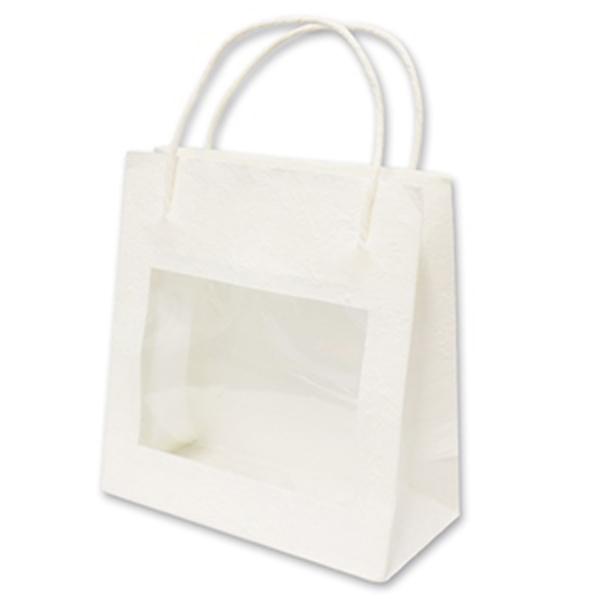 Paper bag 18x19x8,5cm, white 