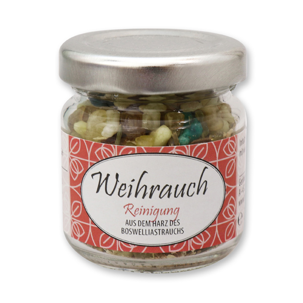 Incense mix 25g in a glass jar, "Reinigung" 