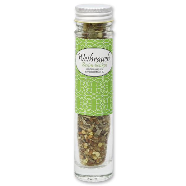 Incense mix 30g in a high glass jar, "Besinnlichkeit" 