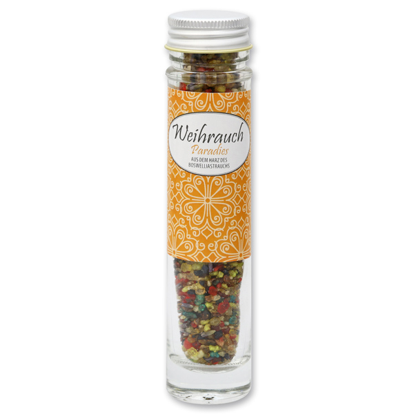 Incense mix 35g in a high glass jar, "Paradies" 