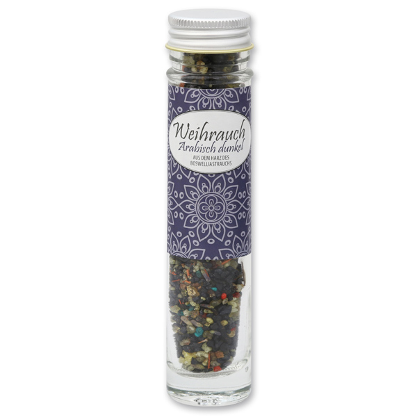 Incense mix 35g in a high glass jar, "Arabisch dunkel" 