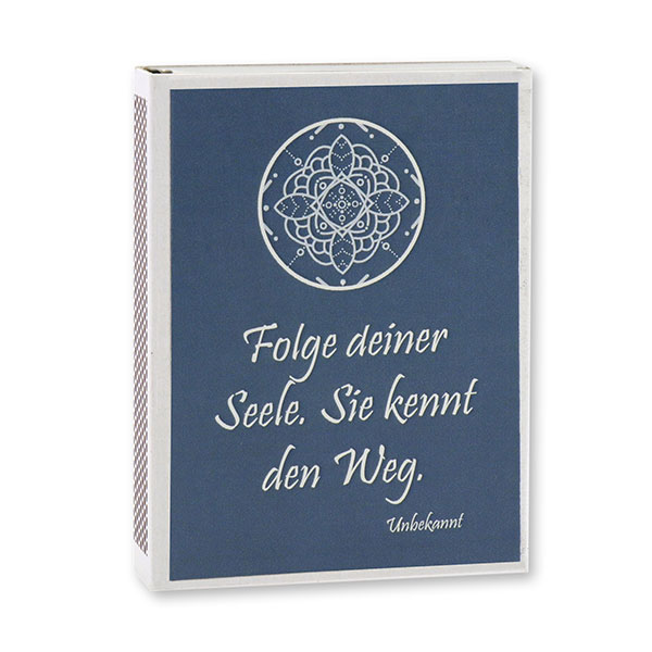 Zündhölzer klein, "Motiv Seelenglück" 