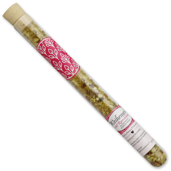Incense mix 18g in a vial, Incense with rose petals 
