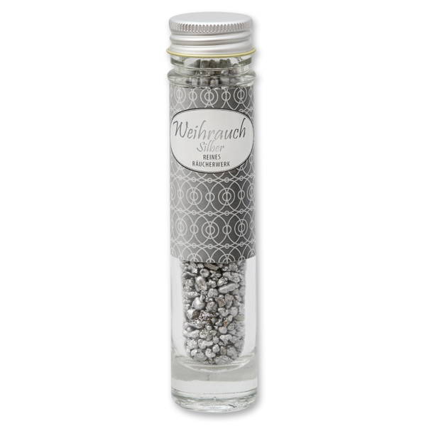 Incense 35g in a high glass jar, "Silver" 