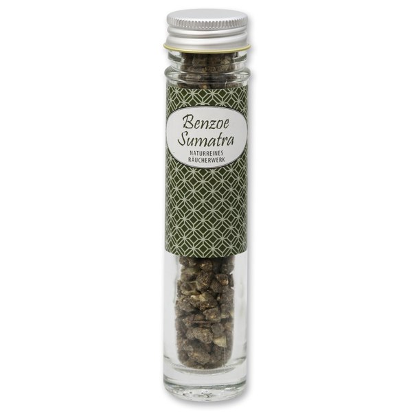 Incense 35g in a high glass jar, "Benzoe Sumatra" 