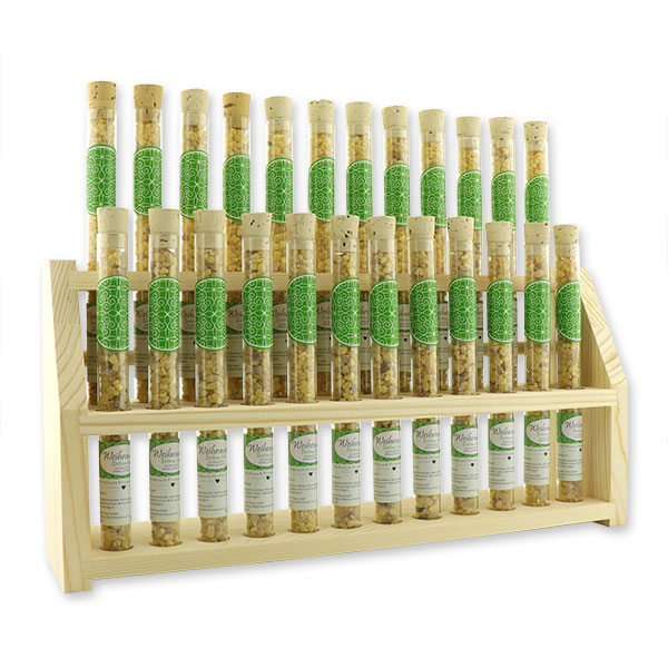Wooden stand filled with Incense 18g in a vial, "Eritrea" 