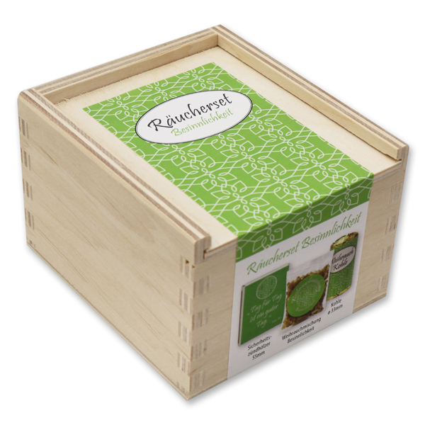 Incense set in box, "Besinnlichkeit" 
