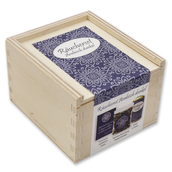 Incense set in box, "Arabisch dunkel" 