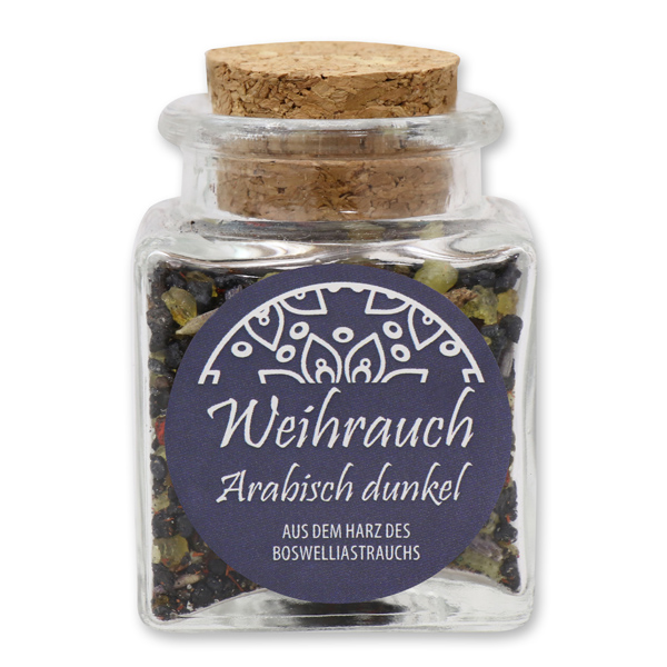 Weihrauchmischung 28g im Glas mit Kork, Arabisch dunkel 