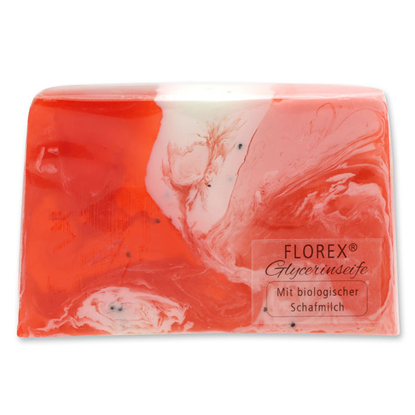 Handgemachte Glycerinseife 90g in Folie, Beerenmix 