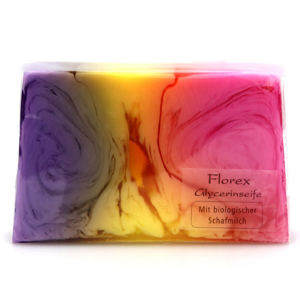 Handmade glycerin-soap 90g in cello, freesia 