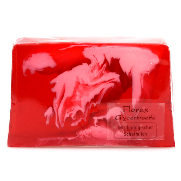 Handmade glycerin-soap 90g in cello, cherry 