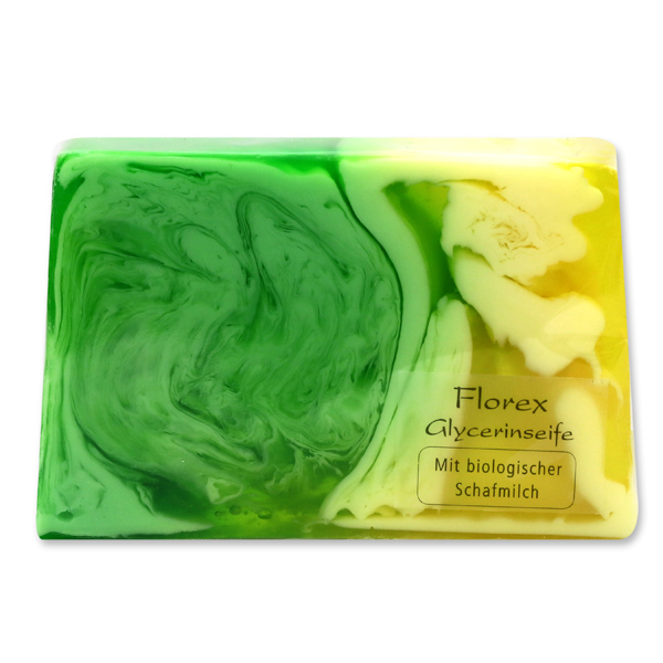 Handmade glycerin-soap 90g in cello, lemongras 