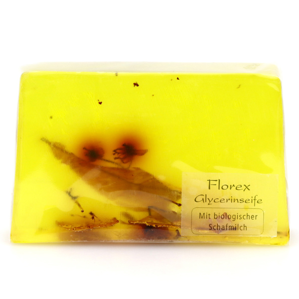 Handmade glycerin-soap 90g in cello, lime blossom 