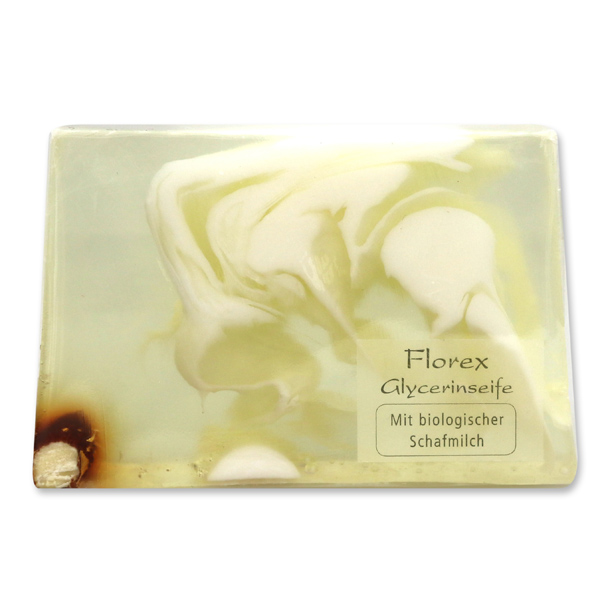 Handmade glycerin-soap 90g in cello, almond oil 