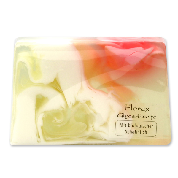 Handmade glycerin-soap 90g in cello, dream of rose 