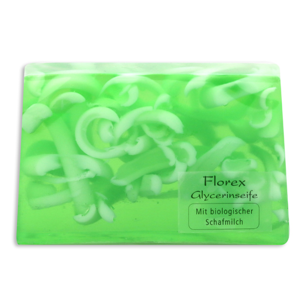 Handmade glycerin-soap 90g in cello, lily of the valley 