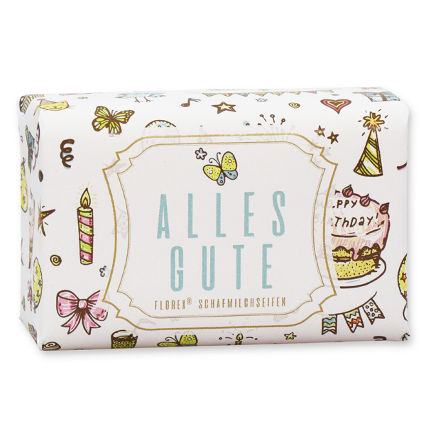 Schafmilchseife 100g "Alles Gute", Zitrone 