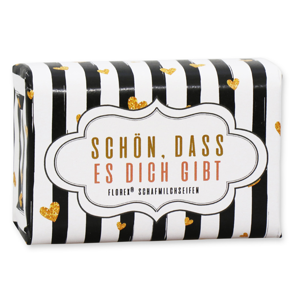 Schafmilchseife 100g "Schön, dass es dich gibt", Classic 