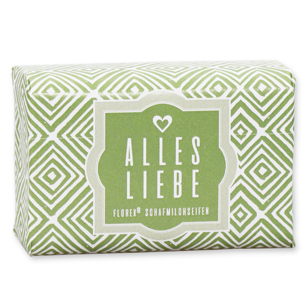 Schafmilchseife 100g "Alles Liebe", Lemongras 