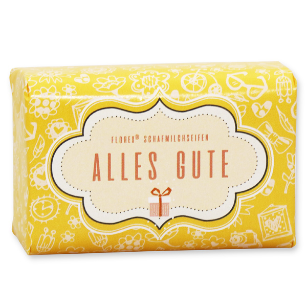 Schafmilchseife 100g "Alles Gute", Zitrone 