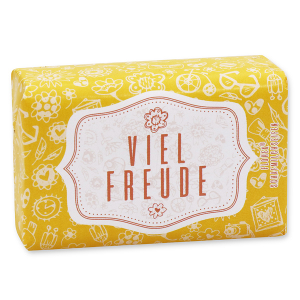 Sheep milk soap 100g "Viel Freude", Orange 