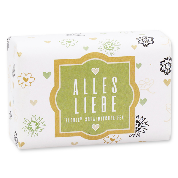 Sheep milk soap 100g "Alles Liebe", Verbena 