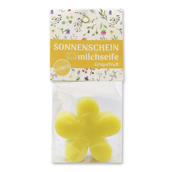 Schafmilchseife Margerite 78g in Cello "Sonnenschein", Grapefruit 